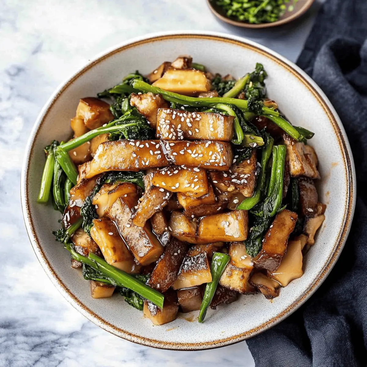 Tofu and Mushroom Stir Fry