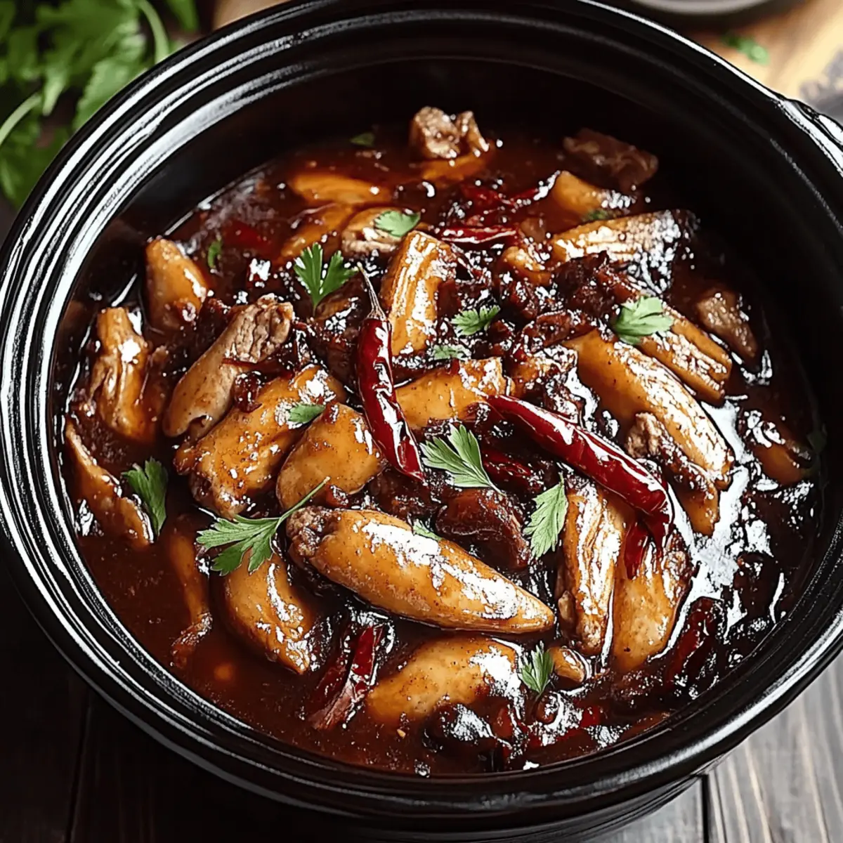 Crock Pot Bourbon Chicken