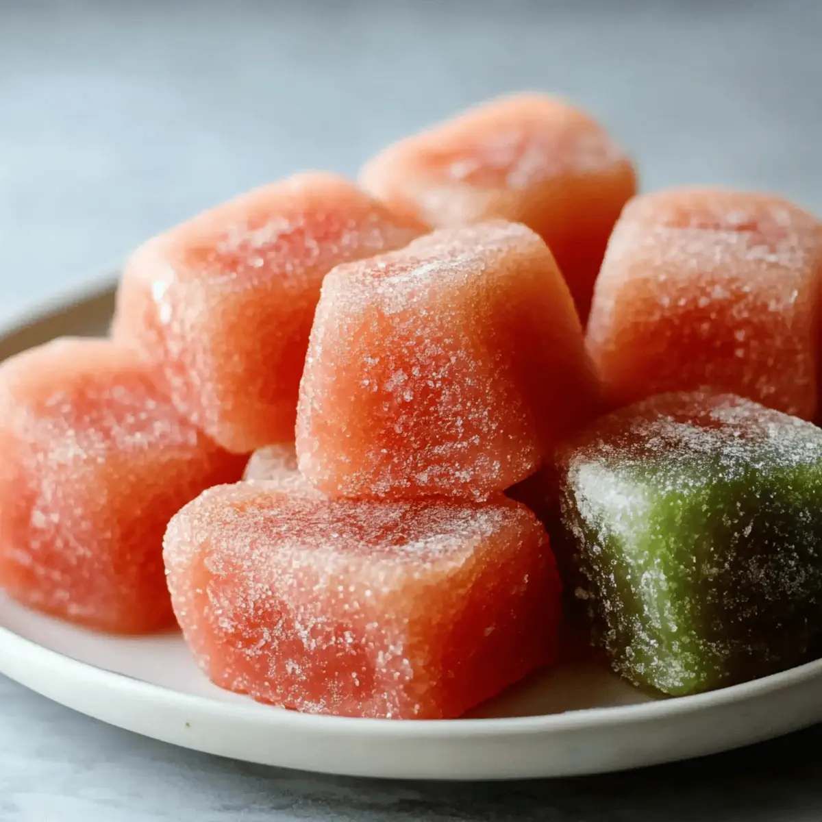 Watermelon Mochi