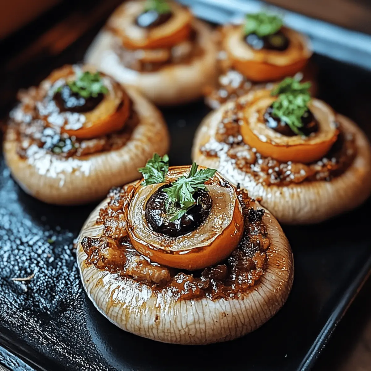 Stuffed Mushroom Eyeballs