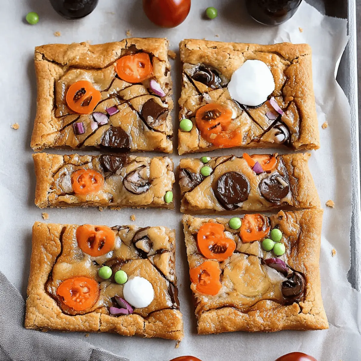 Halloween Candy Cookie Bars