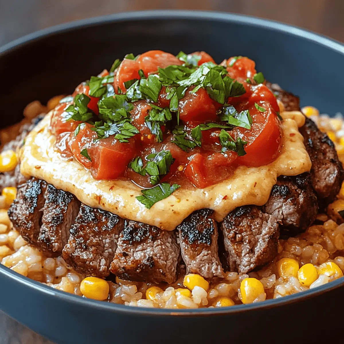 Steak Queso Rice