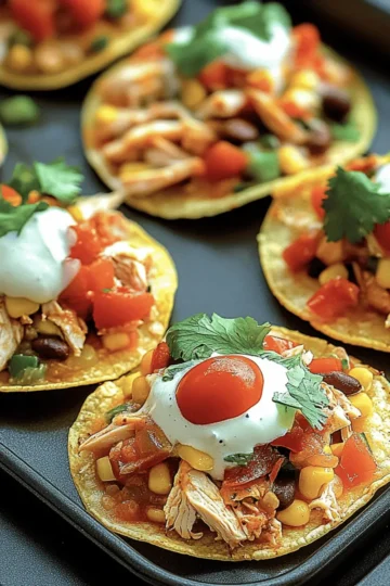 Mexican Rotisserie Chicken Tostadas