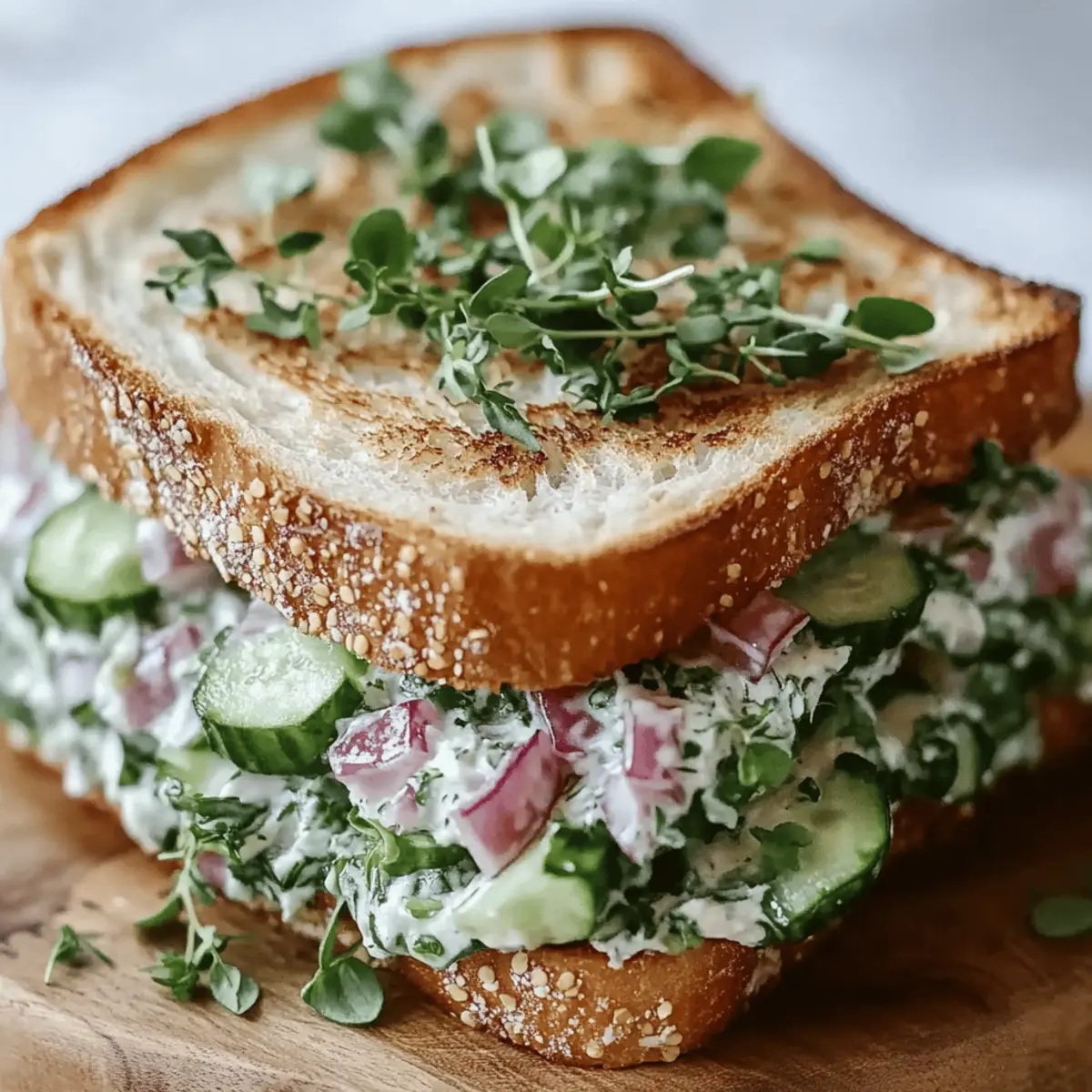 Cucumber Salad Sandwiches