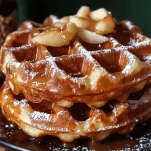Apple Fritter Waffle Donuts
