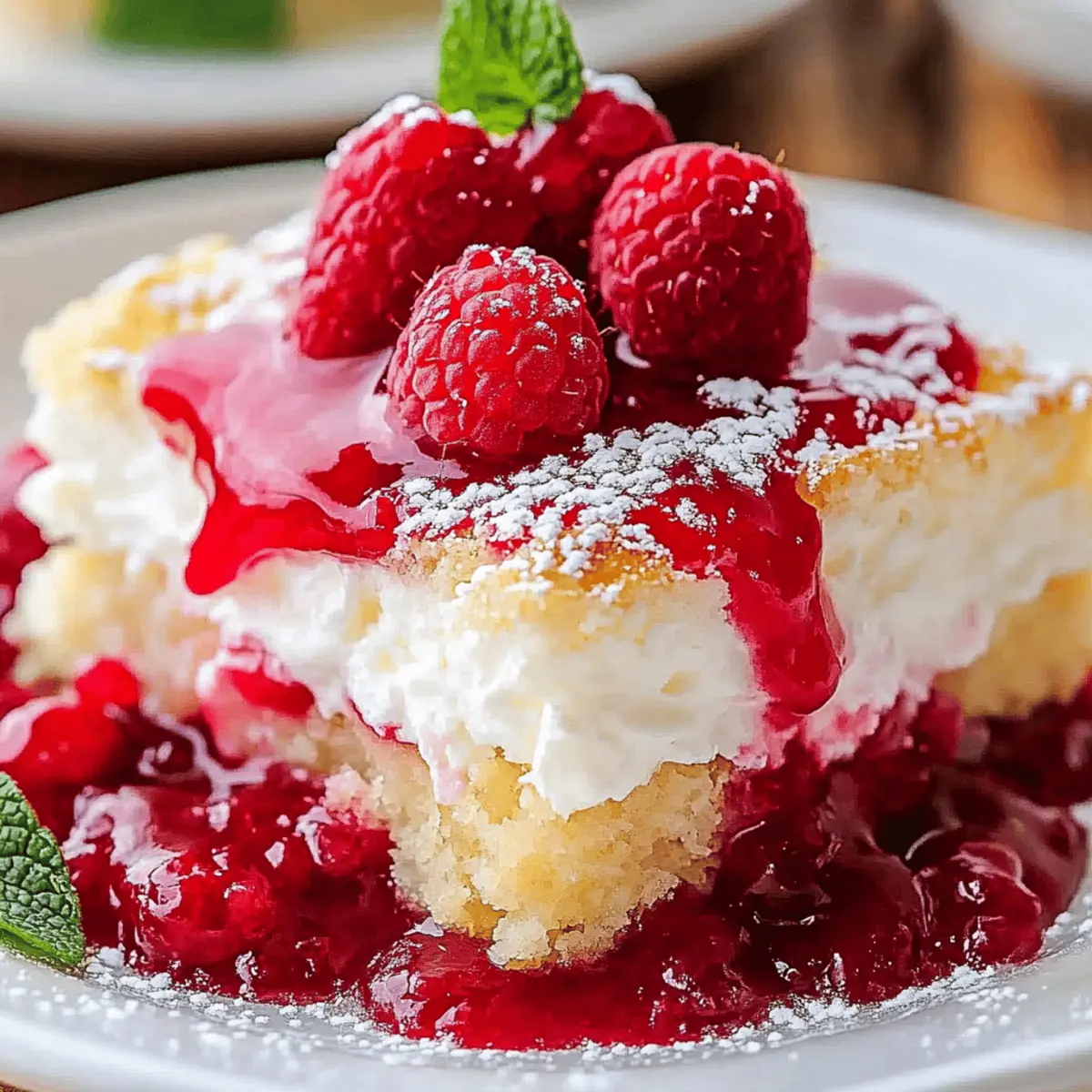 Raspberry Zinger Poke Cake