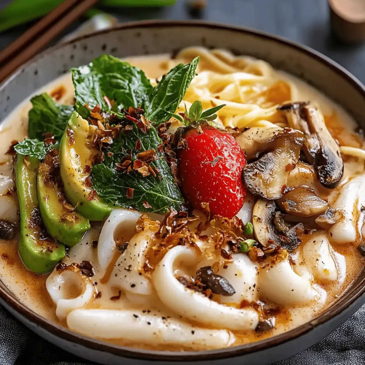 Creamy Miso Udon Soup
