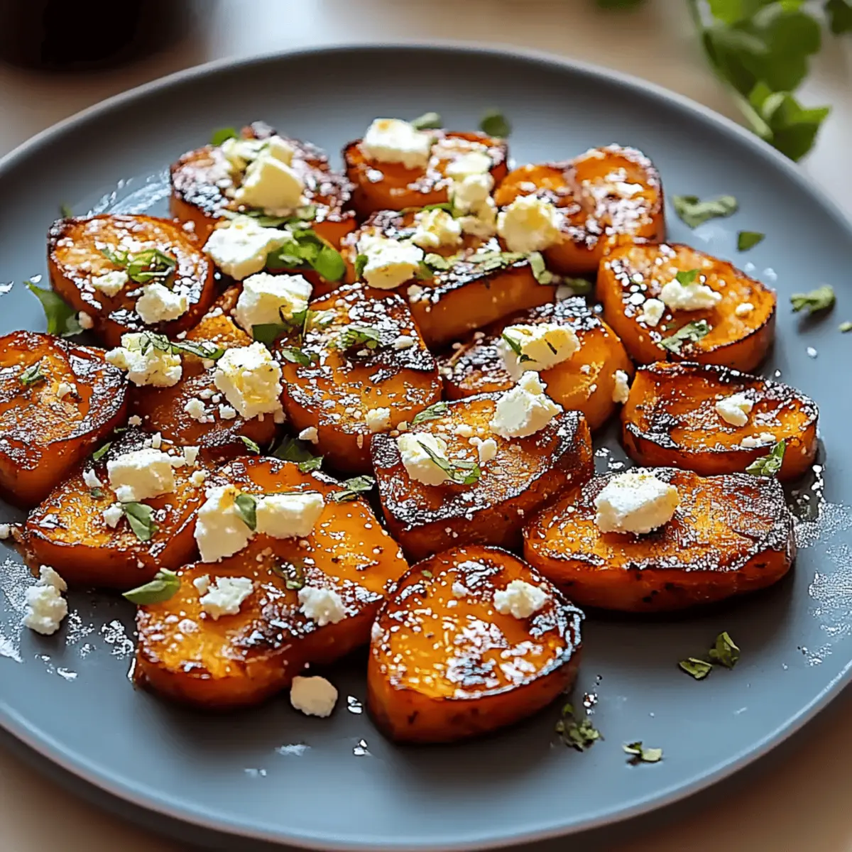 Honey Feta Sweet Potato Rounds