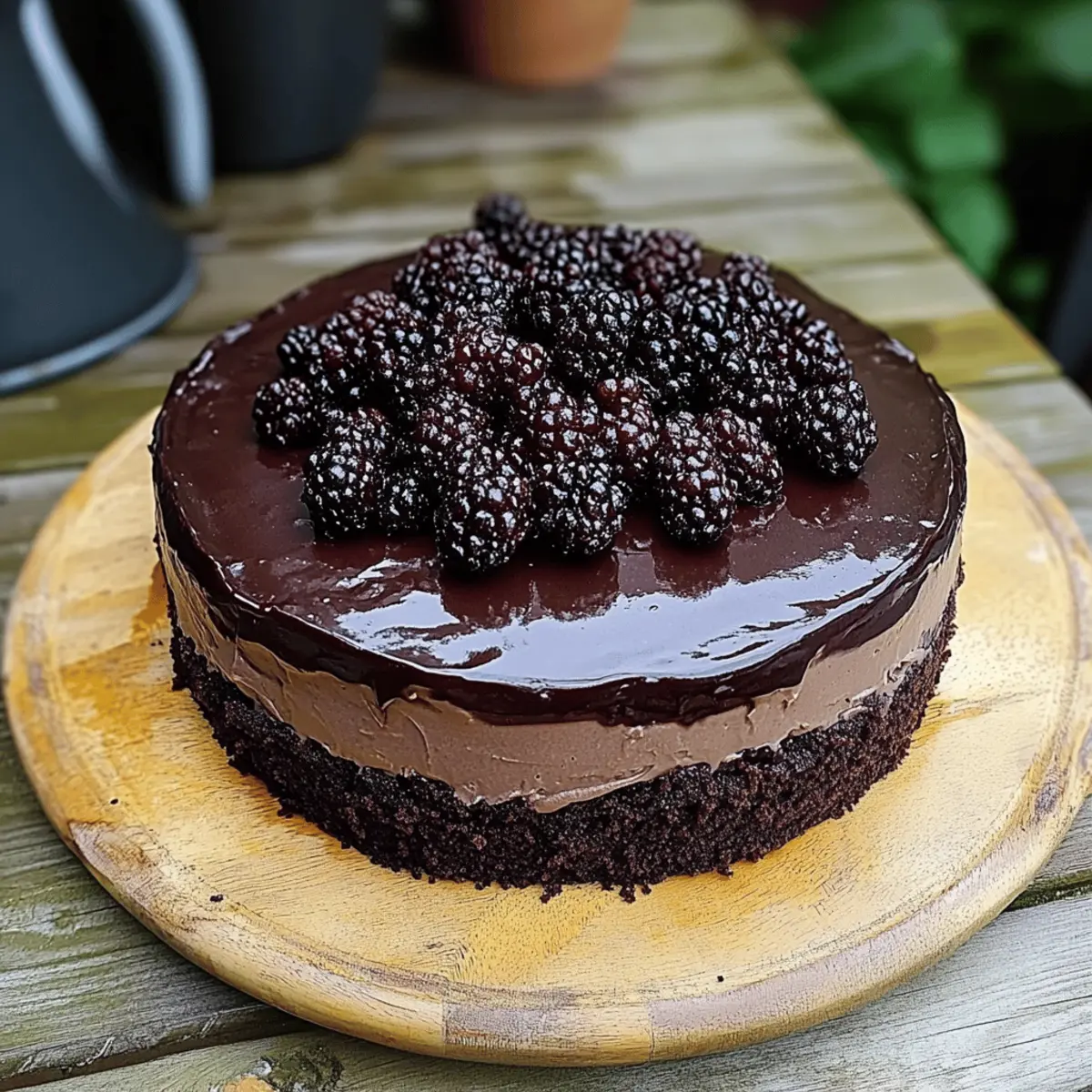 Blackberry Velvet Gothic Cake