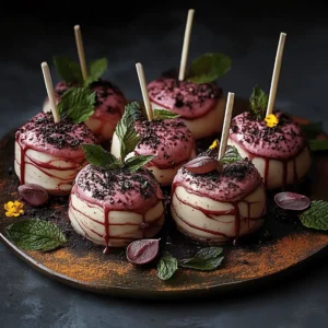 Forbidden Forest Blackberry Cheesecake Pops