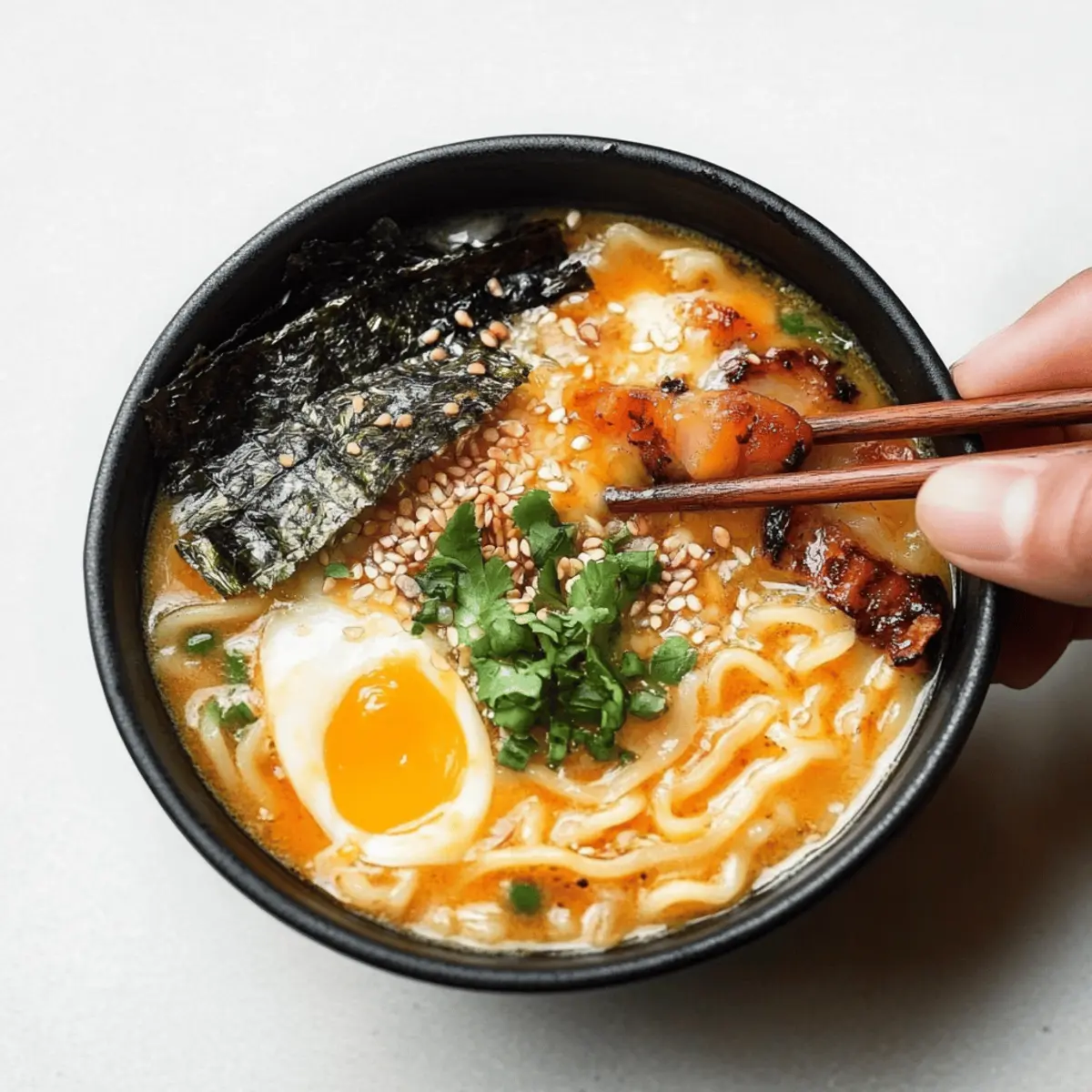 Healthy Miso Ramen with Chicken