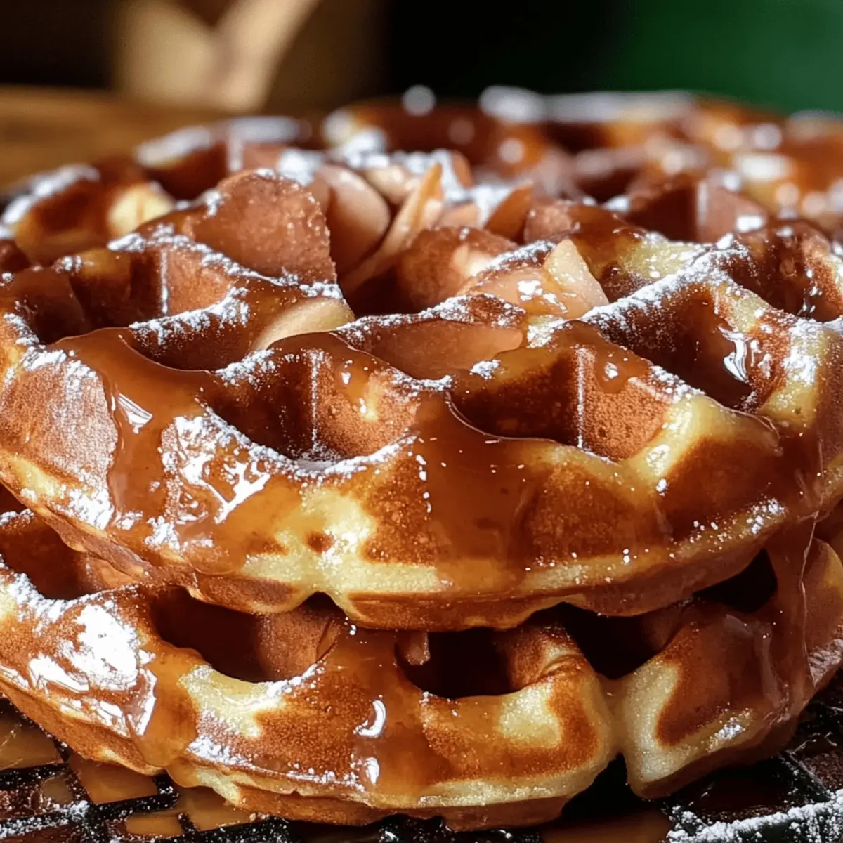 Apple Fritter Waffle Donuts