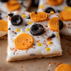 White Chocolate Halloween Oreo Bark