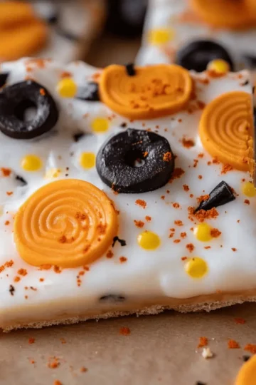 White Chocolate Halloween Oreo Bark