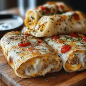 Cheesy Garlic Chicken Wraps