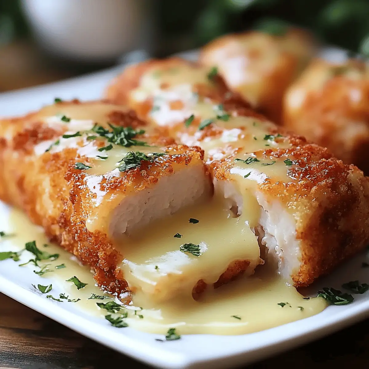 Chicken Cordon Bleu with Swiss Cheese