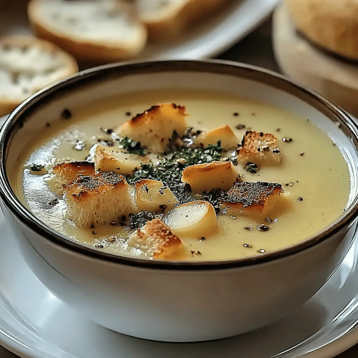 Country French Garlic Soup