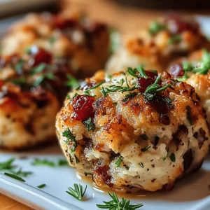 Cranberry Turkey Stuffing Balls