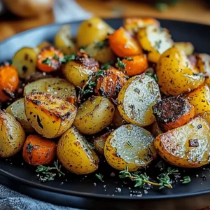 Garlic Herb Roasted Potatoes, Carrots, and Zucchini