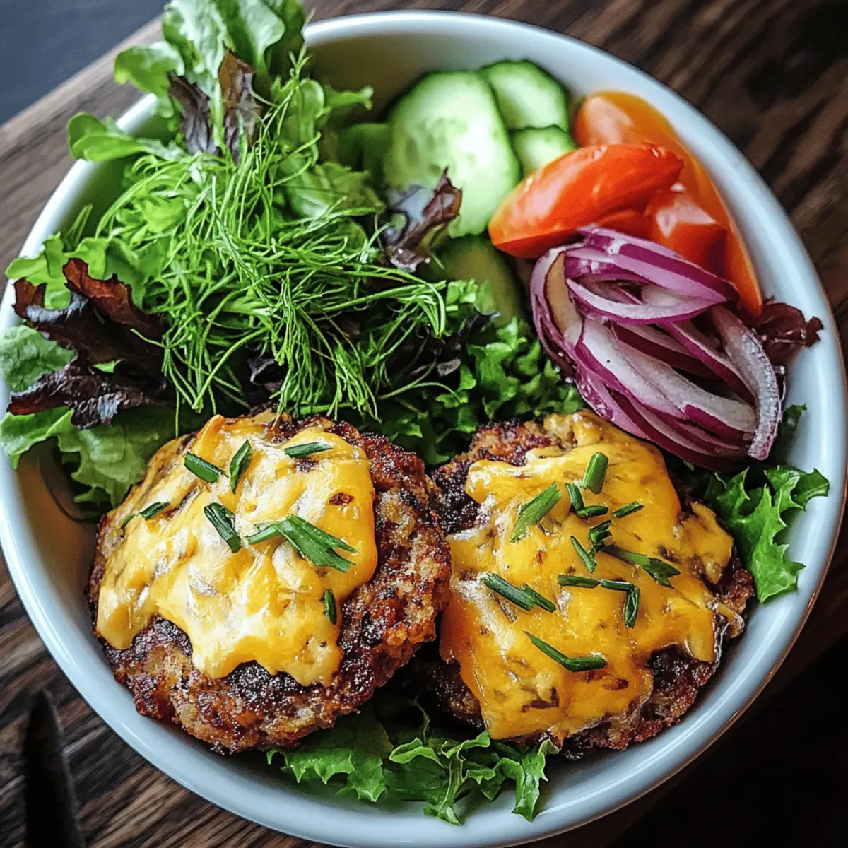 Grilled Juicy Burger Bowls