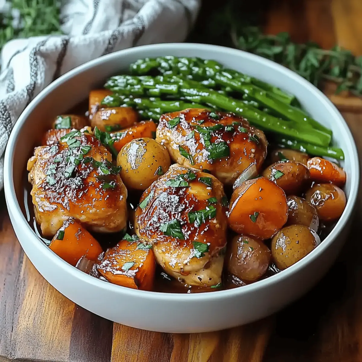 Honey Garlic Chicken and Veggies