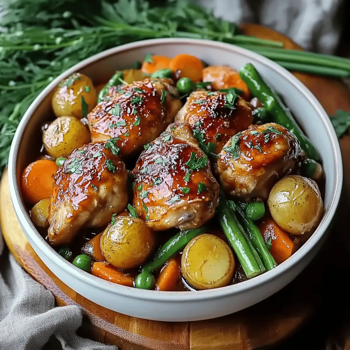 Honey Garlic Chicken and Veggies