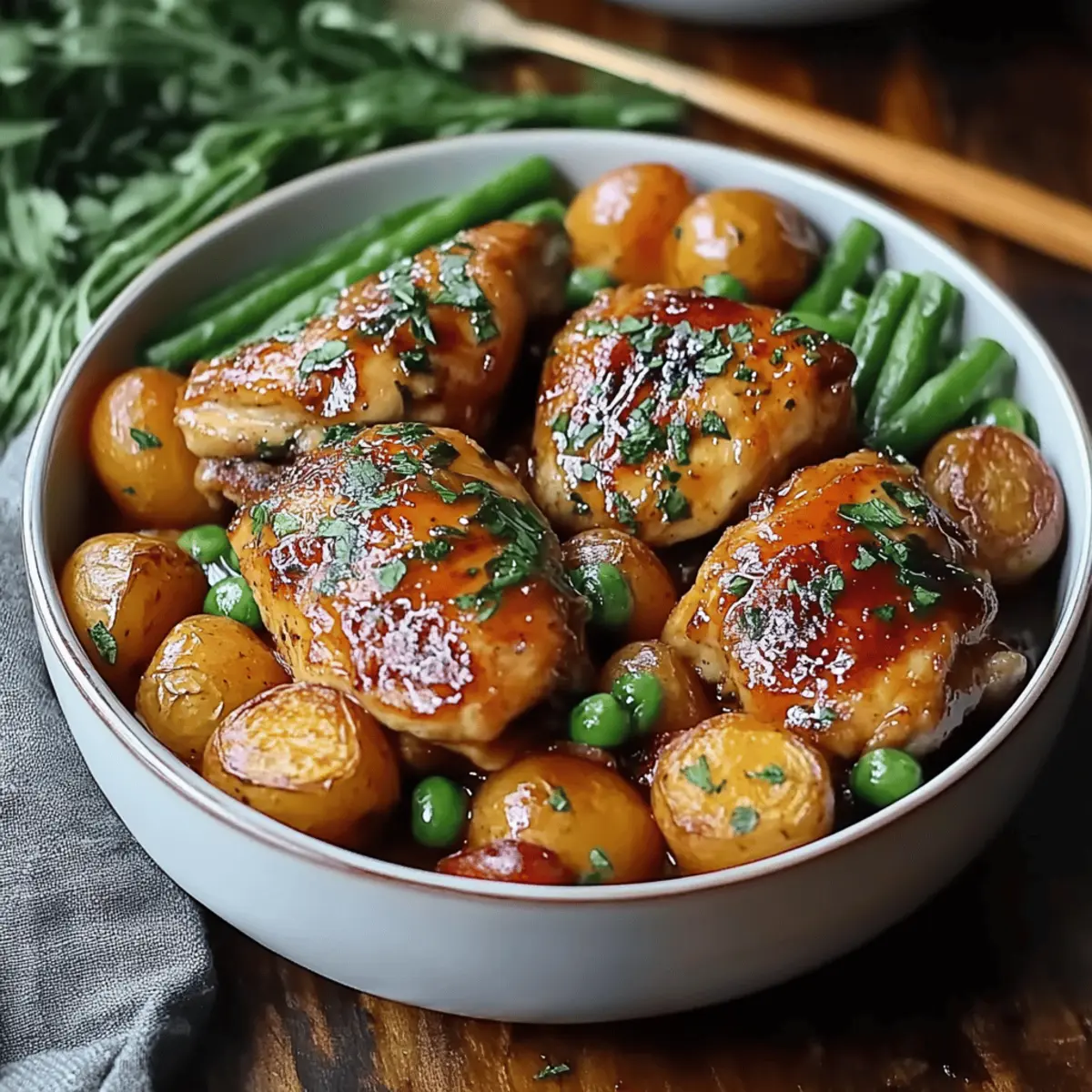Honey Garlic Chicken and Veggies