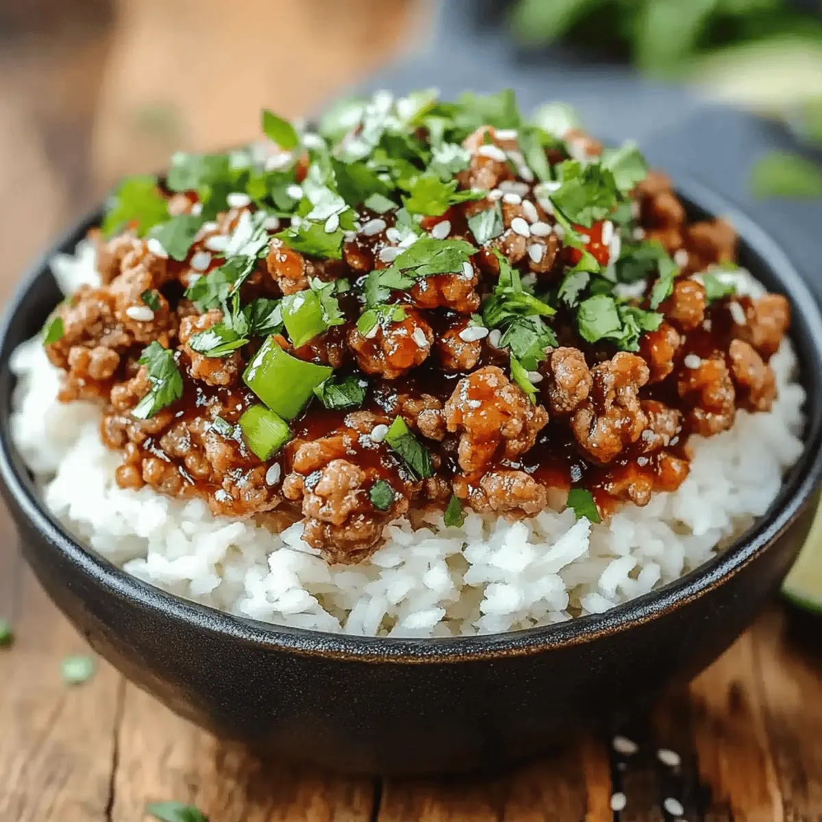 Honey Garlic Ground Turkey