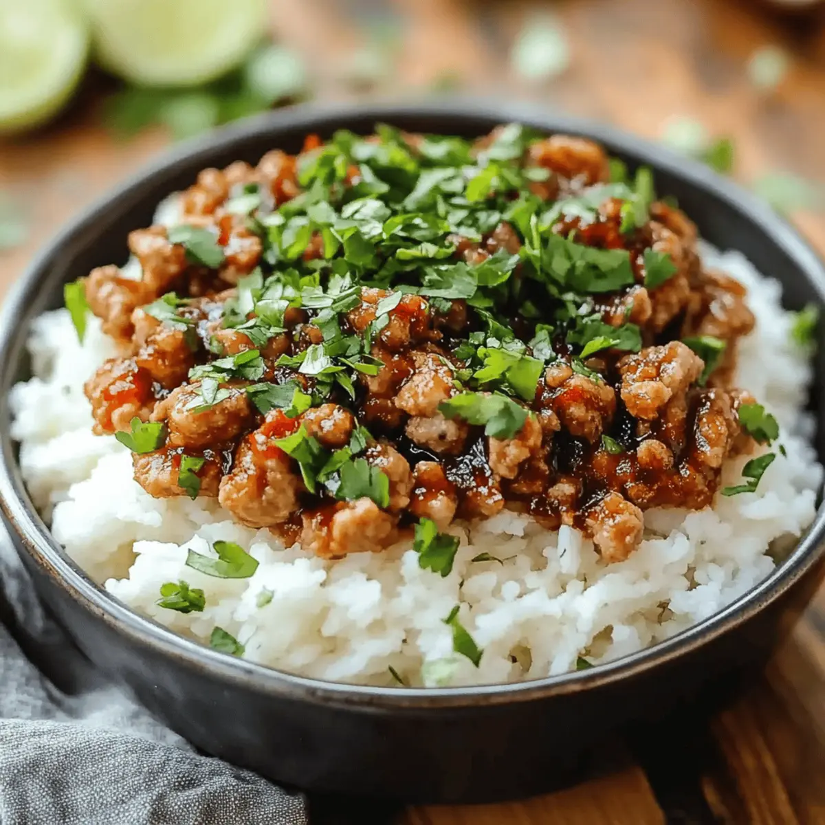 Honey Garlic Ground Turkey