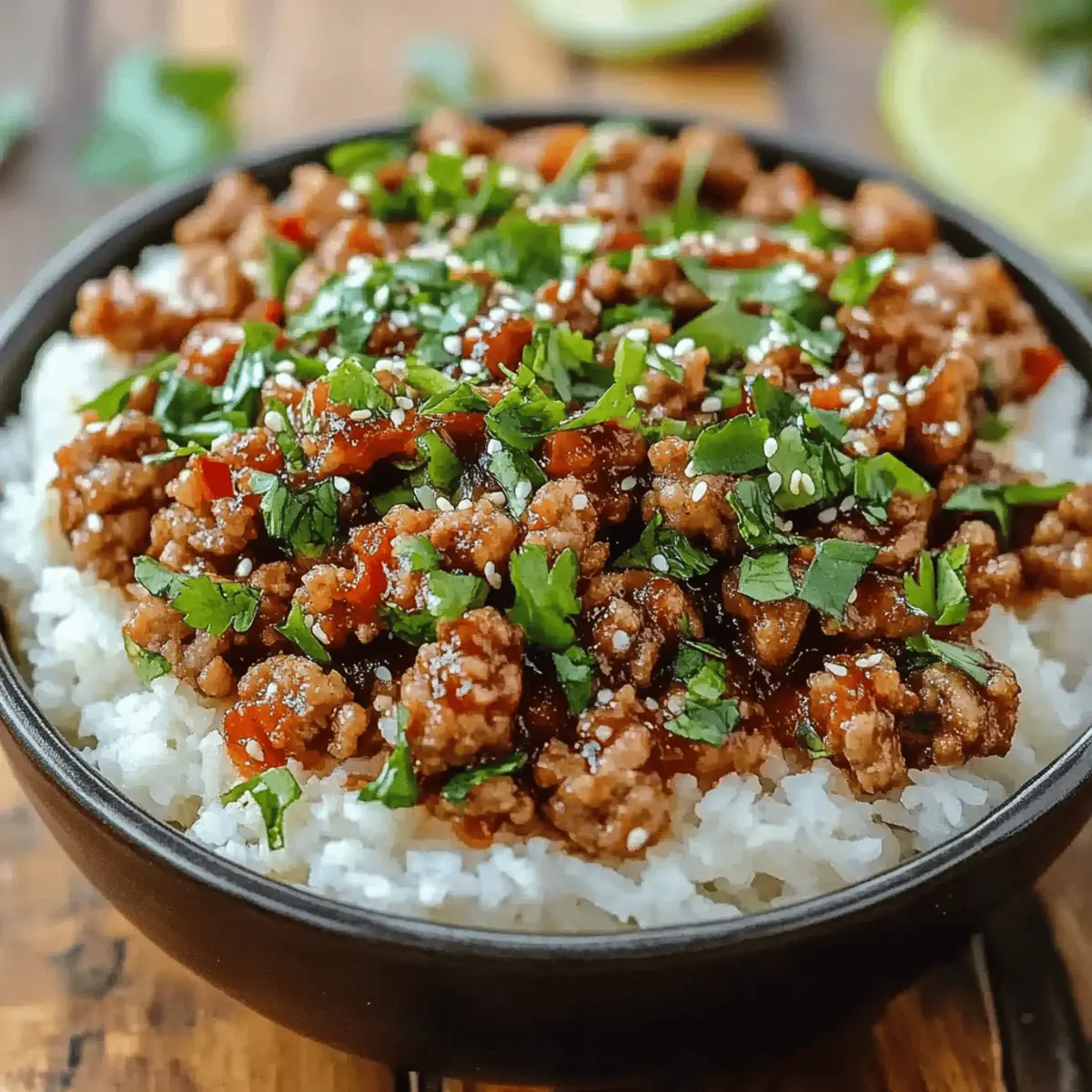 Honey Garlic Ground Turkey