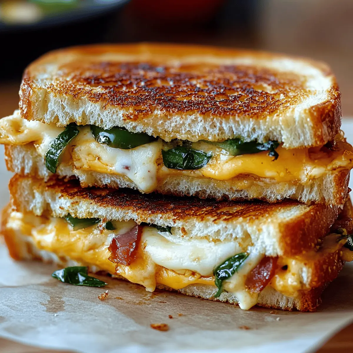 Jalapeño Popper Grilled Cheese