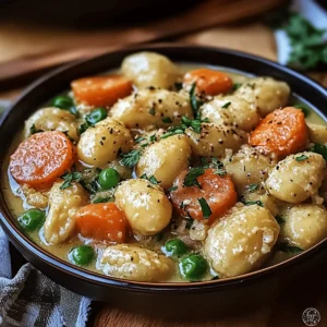One Pot Gnocchi Chicken Pot Pie