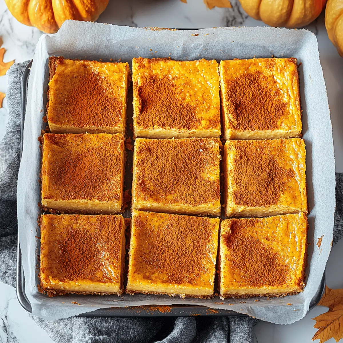Pumpkin Cheesecake Bars