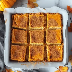 Pumpkin Cheesecake Bars