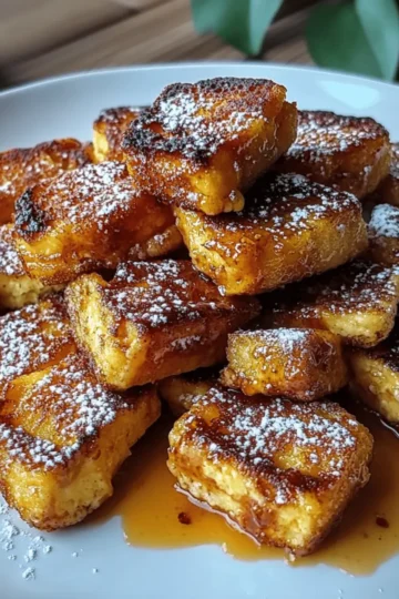 Pumpkin French Toast Bites