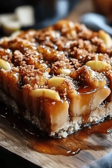 Salted Caramel Apple Bars