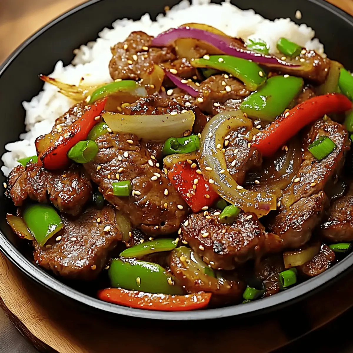 Sizzling Chinese Pepper Steak