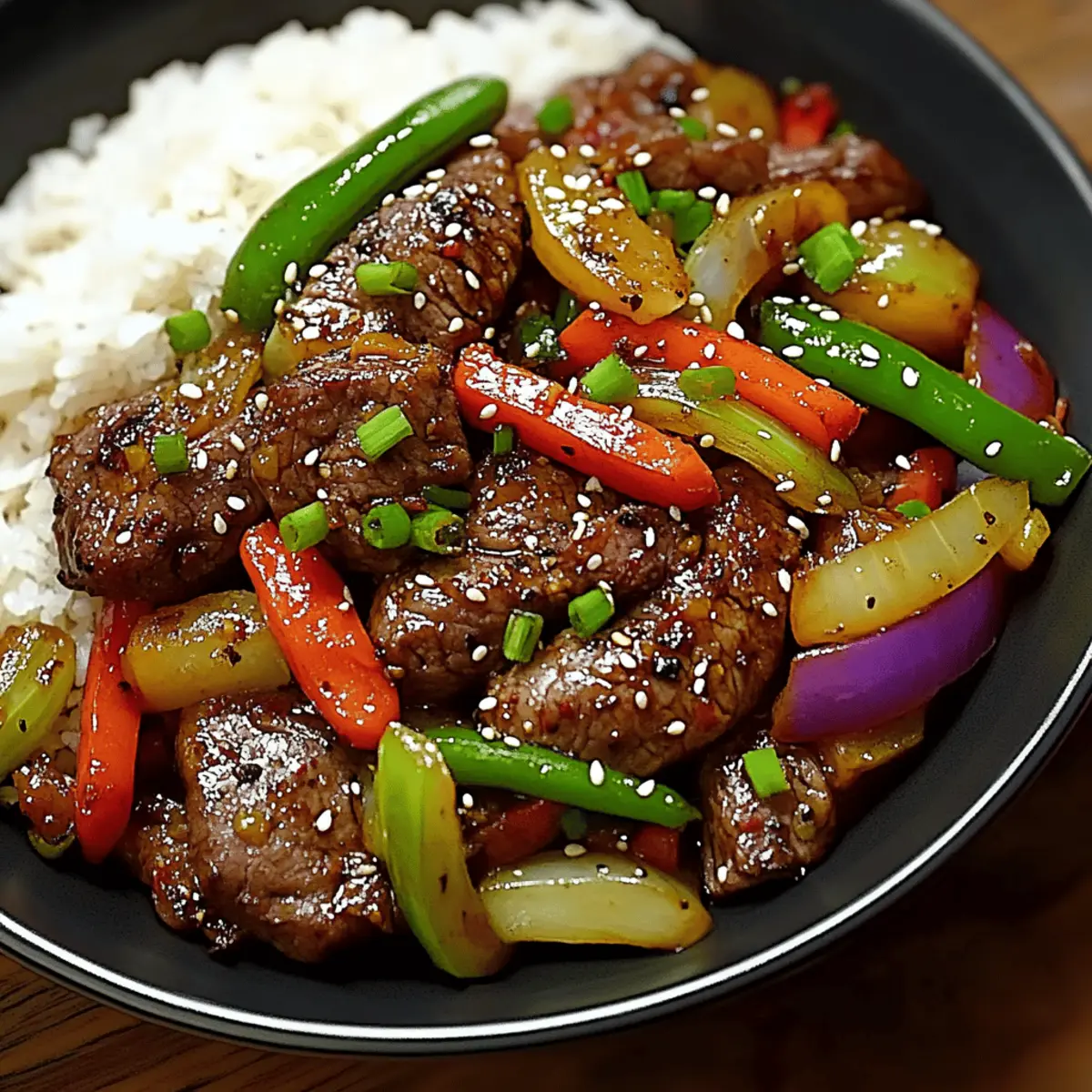 Sizzling Chinese Pepper Steak