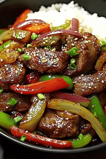 Sizzling Chinese Pepper Steak