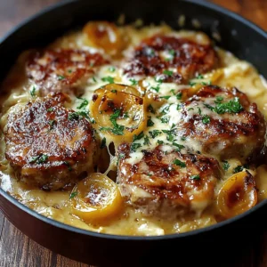 Smothered Pork Chop and Scalloped Potato Casserole