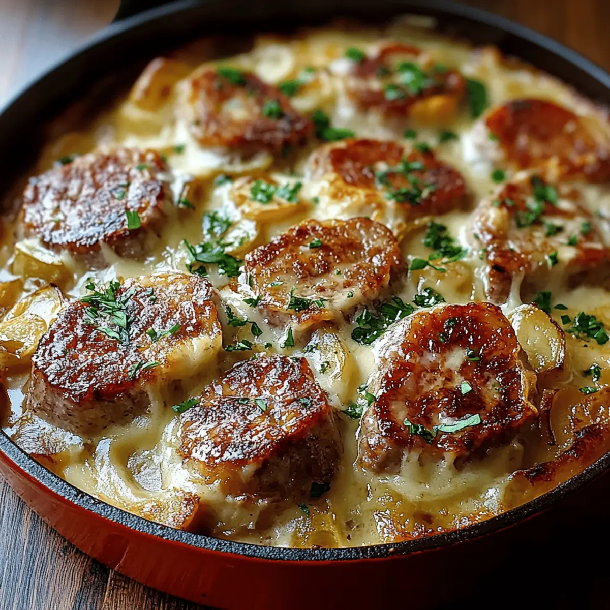 Smothered Pork Chop and Scalloped Potato Casserole