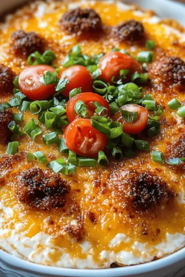 Spicy Cheesy Baked Football Dip