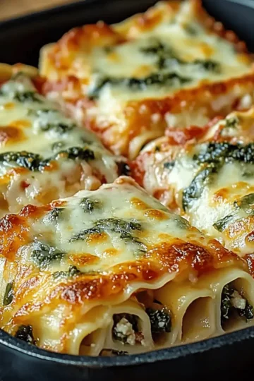 Spinach Lasagna Roll-ups