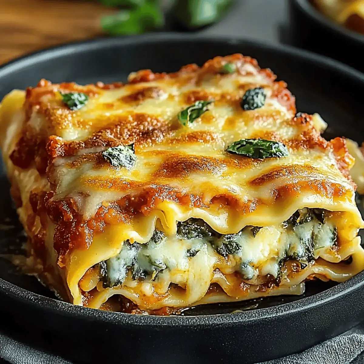 Spinach Lasagna Roll-ups