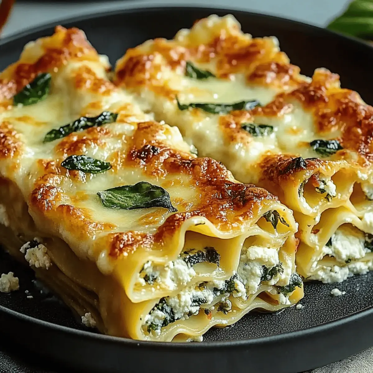 Spinach Lasagna Roll-ups