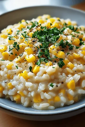 Sweet Corn Risotto