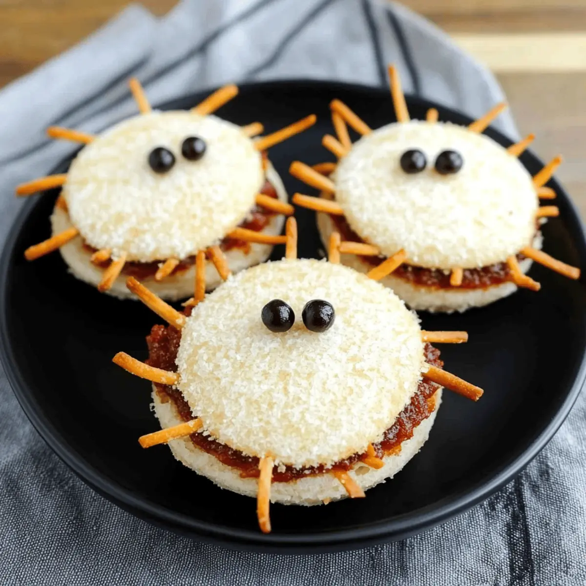 Spooky Spider Sandwiches