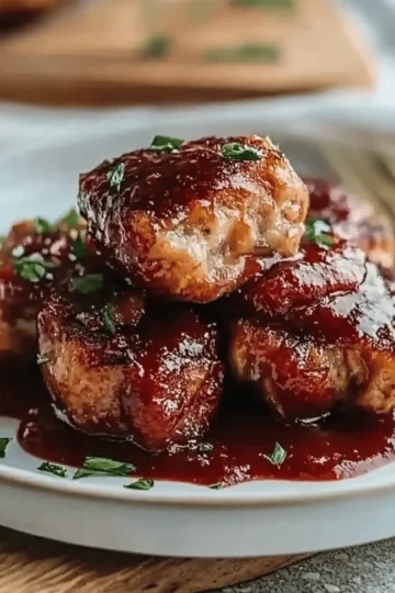 Cranberry Sauce Meatballs