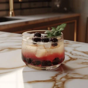 Blackberry Spider Soda Mocktail