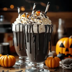 Black Halloween Milkshake